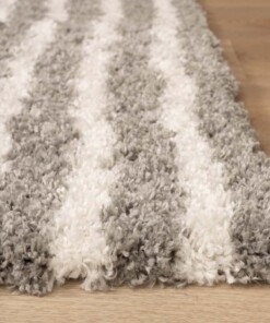 Scandinavian rug - Cozy Arch light grey - close up, thumbnail