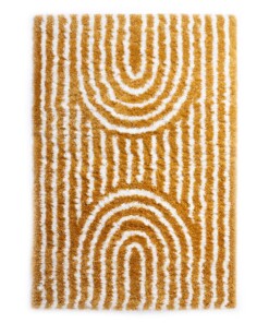 Scandinavian rug - Cozy Arch mustard yellow - overzicht