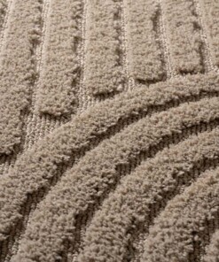Scandinavian rug - Arc Bend beige - close up, thumbnail