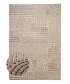 Scandinavian rug - Arc Bend beige - overzicht