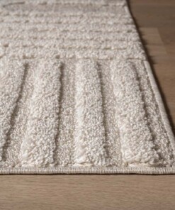 Scandinavian rug - Arc Bend cream - close up, thumbnail