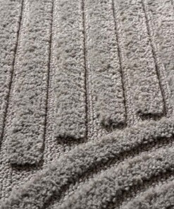 Scandinavian rug - Arc Bend light grey - close up, thumbnail