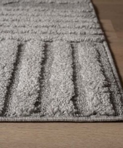 Scandinavian rug - Arc Bend light grey - close up, thumbnail