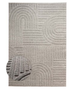 Scandinavian rug - Arc Bend light grey - overzicht, thumbnail