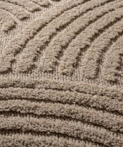 Scandinavian rug - Arc Curve beige - close up, thumbnail