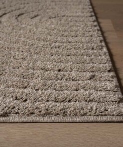 Scandinavian rug - Arc Curve beige - close up, thumbnail