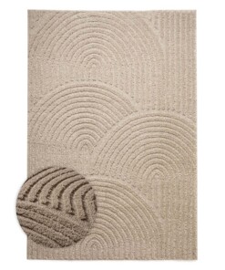 Scandinavian rug - Arc Curve beige - overzicht