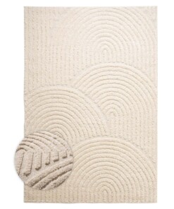 Scandinavian rug - Arc Curve cream - overzicht