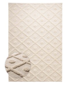 Scandinavian rug - Arc Diamond cream - overzicht, thumbnail
