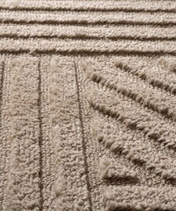 Scandinavian rug - Arc Edge beige - close up, thumbnail