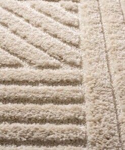 Scandinavian rug - Arc Edge cream - close up, thumbnail