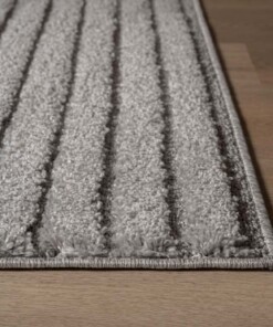 Scandinavian rug - Arc Edge light grey - close up, thumbnail