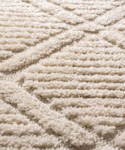 Scandinavian rug - Arc Gem cream - close up, thumbnail
