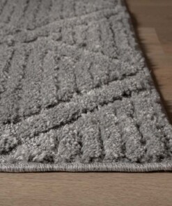 Scandinavian rug - Arc Gem light grey - close up, thumbnail