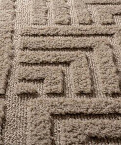 Scandinavian rug - Arc Shade beige - close up, thumbnail