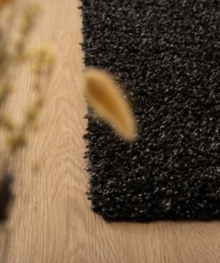 Runner rug thick - Shaggy Trend anthracite - close up, thumbnail