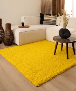 Square thick rug - Shaggy Trend yellow - sfeer, thumbnail