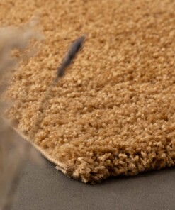 Runner rug thick - Shaggy Trend gold - close up, thumbnail