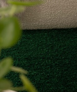 Square thick rug - Shaggy Trend jade - close up, thumbnail