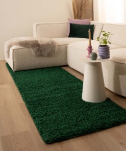 Runner rug thick - Shaggy Trend jade - sfeer