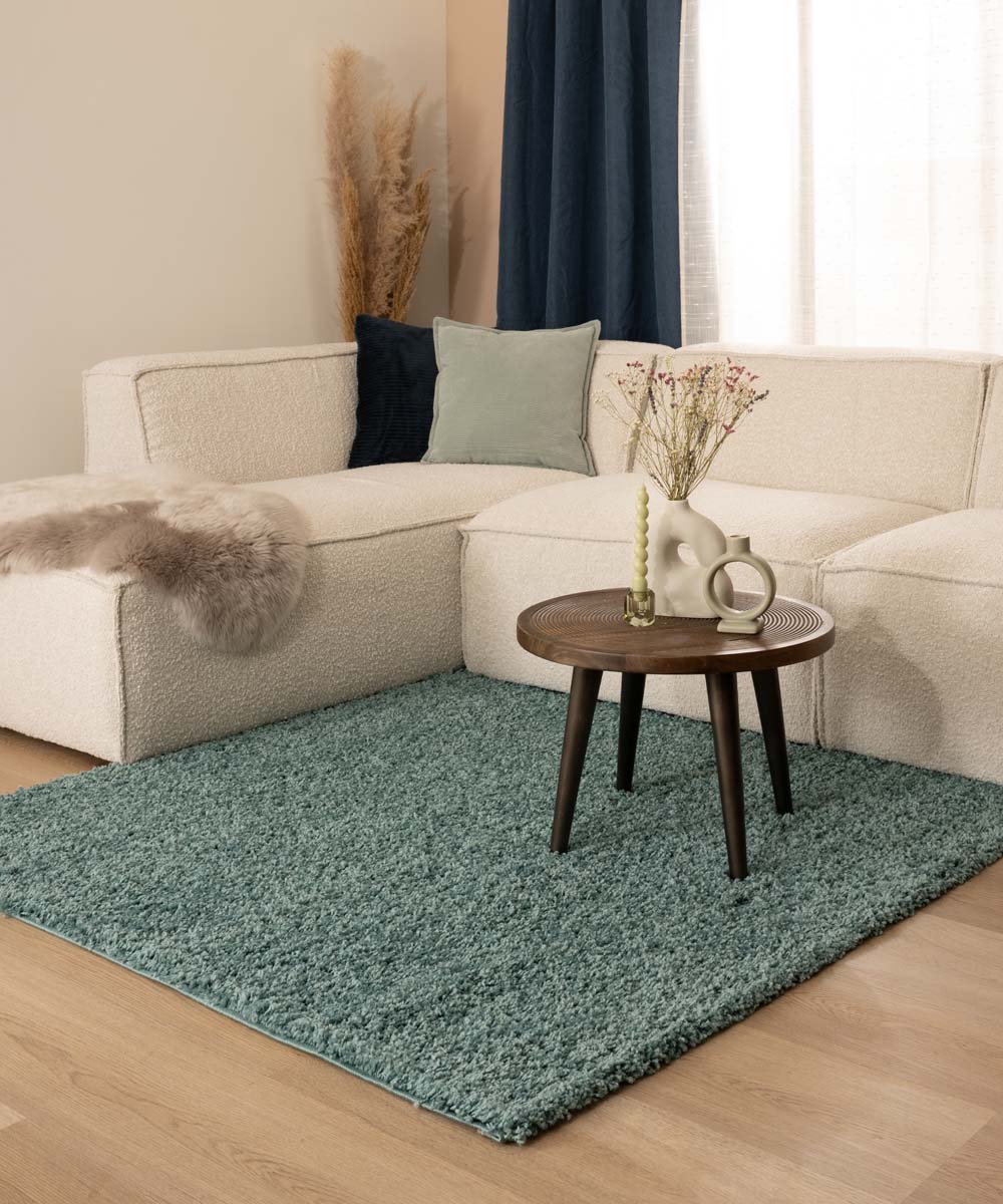 Square thick rug - Shaggy Trend light blue - sfeer Square thick rug - Shaggy Trend light blue - sfeer
