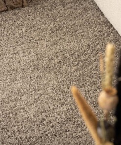 Runner rug thick - Shaggy Trend light grey - close up, thumbnail