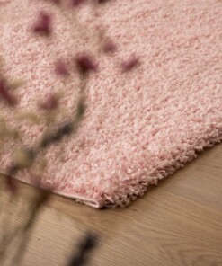 Runner rug thick - Shaggy Trend light pink - close up, thumbnail