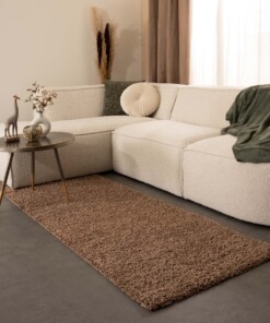 Runner rug thick - Shaggy Trend mocha - sfeer, thumbnail