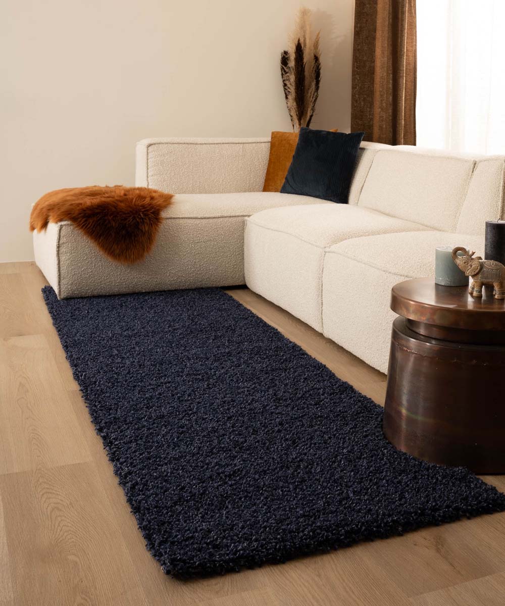 Runner rug thick - Shaggy Trend navy blue - sfeer Runner rug thick - Shaggy Trend navy blue - sfeer