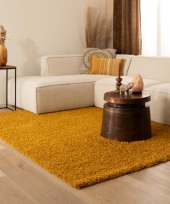 Thick rug - Shaggy Trend mustard yellow - sfeer