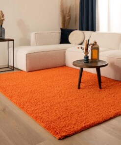 Thick rug - Shaggy Trend orange - sfeer, thumbnail