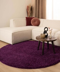 Round thick rug - Shaggy Trend purple - sfeer, thumbnail