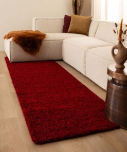 Runner rug thick - Shaggy Trend red - sfeer, thumbnail