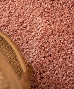 Thick rug - Shaggy Trend pink - close up, thumbnail