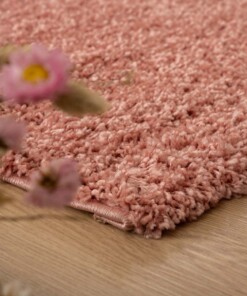 Thick rug - Shaggy Trend pink - close up, thumbnail