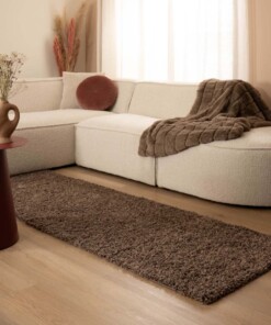 Runner rug thick - Shaggy Trend taupe - sfeer