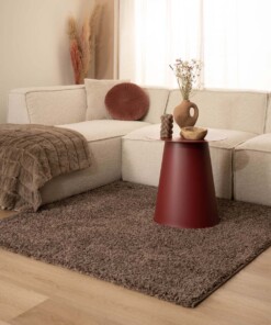 Square thick rug - Shaggy Trend taupe - sfeer