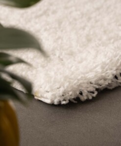 Runner rug thick - Shaggy Trend white - close up, thumbnail