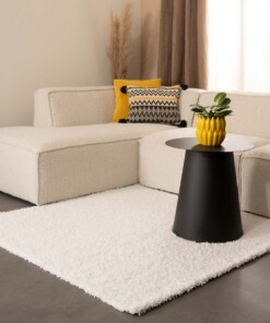 Square thick rug - Shaggy Trend white - sfeer