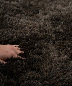Shaggy rug - Meadow anthracite - close up