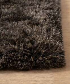 Shaggy rug - Meadow anthracite - close up, thumbnail