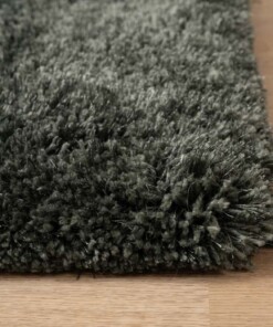 Shaggy rug - Meadow blue - close up, thumbnail