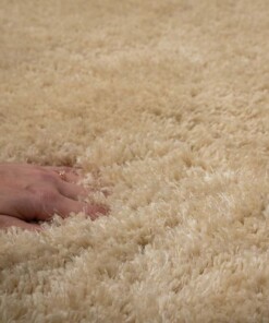 Shaggy rug - Meadow ivory - close up, thumbnail