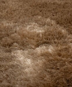 Round shaggy rug​ - Spark beige - close up