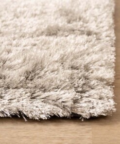Shaggy rug - Spark silver - close up, thumbnail