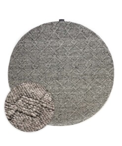 Round outdoor rug - Var grey - overzicht