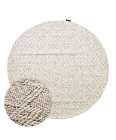 Round outdoor rug - Var white - overzicht, thumbnail