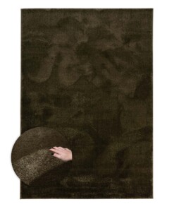 Velvet rug - Flair olive green - overzicht, thumbnail