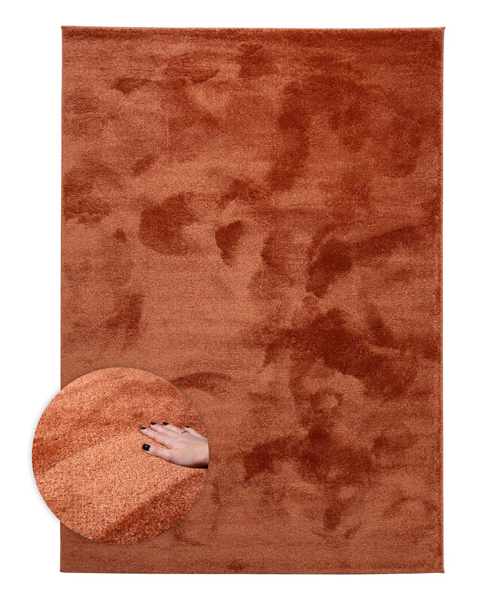 Velvet rug - Flair terracotta - overzicht