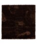Square velvet rug - Posh dark brown - overzicht, thumbnail